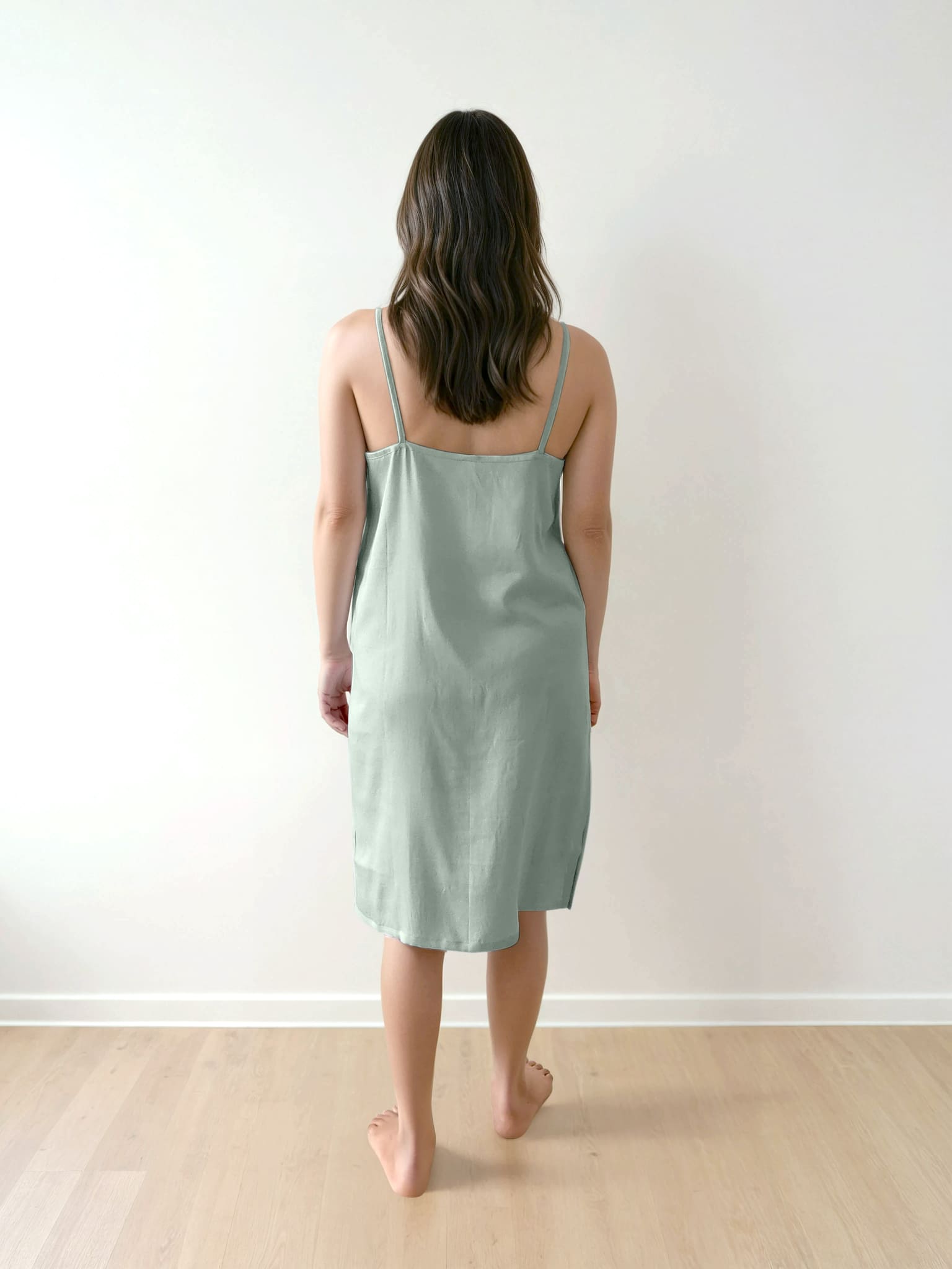 Women Spaghetti - 100% Natural Satin Sleepwear (0% Polyester) - Myabi