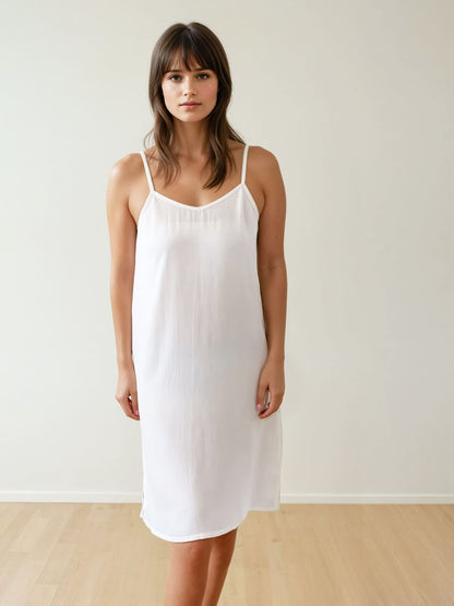 Women Spaghetti - 100% Natural Satin Sleepwear (0% Polyester) - Myabi